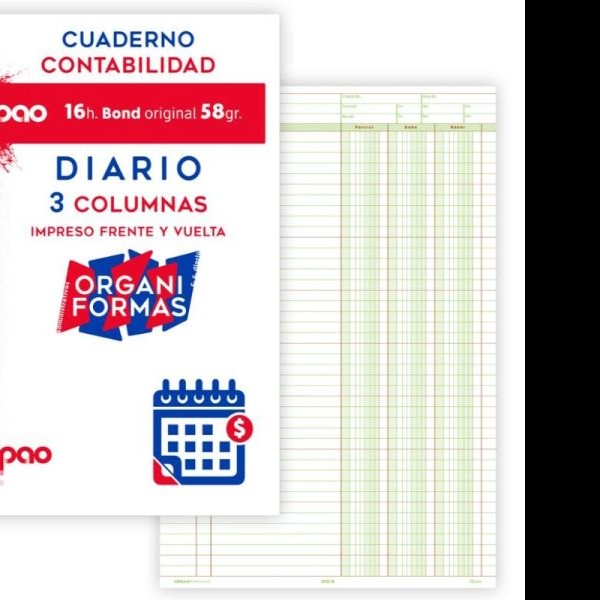 CUADERNO CONTABILIDAD DIARIO TRIUNFODIPAO 16H.C.100